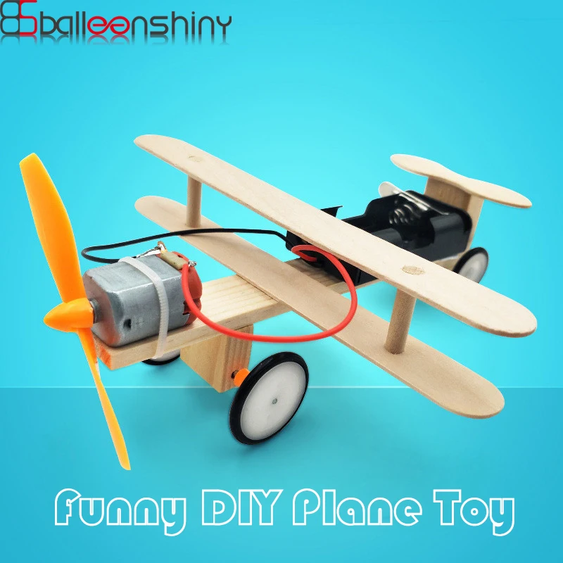 BalleenShiny DIY 3D Puzzle Modeļa Lidmašīnu Bērnu Rotaļlietu Samontēti Celtniecības Bloku Bērnu Agrīnās Izglītības Rotaļlieta Bērnam Dāvanu, Mājas Dekoru