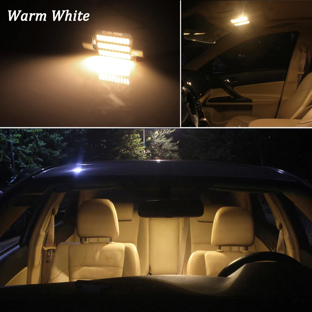 Balts Bez Kļūdām LED interjera iekštelpu kartes dome gaismas Komplekts Volkswagen, VW Passat B5 B6 B7 B8 CC Sedana Variants (1997-2020)