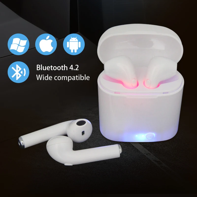 Bezvadu Austiņas i7s TWS Mini auss Bezvadu Bluetooth Austiņas Stereo Austiņu Austiņas Ar Mic Visiem Smart Tālruni