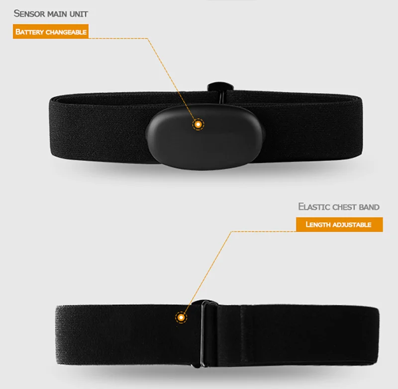 Bluetooth Ant Heart Rate Monitor Krūšu Siksna Band pulsometros para sporta Polar Wahoo Garmin BLE Sirds ritma Josta Pulsa Monitors