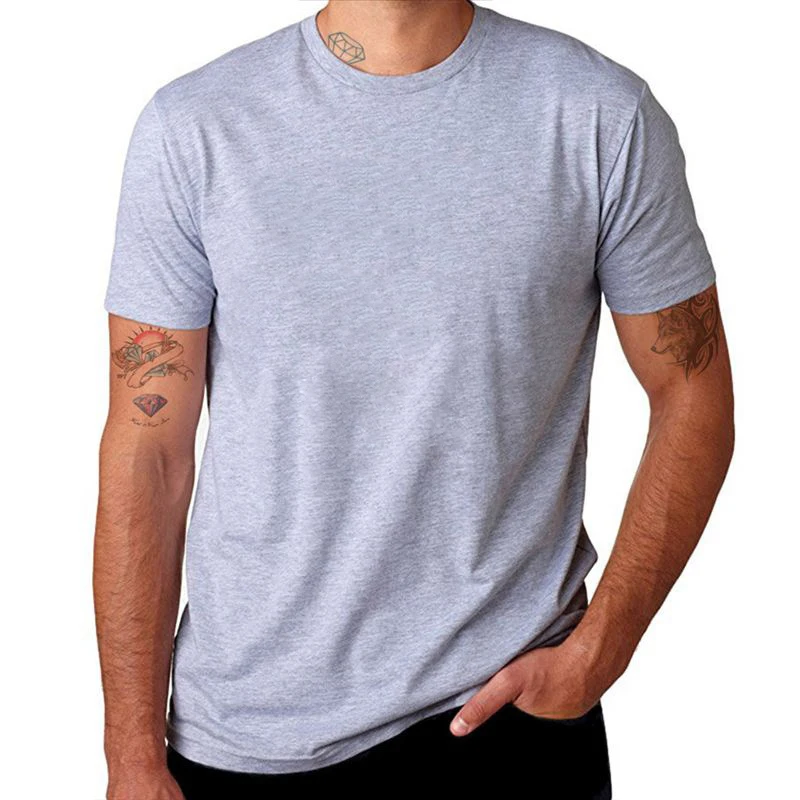 BLWHSA Pamata Stilā ar Īsām Piedurknēm T Krekls Vīriešu t-veida Topi Gadījuma Modes Kokvilnas Fitnesa T-krekls Pamata Streetwear Vīriešu Apģērbs