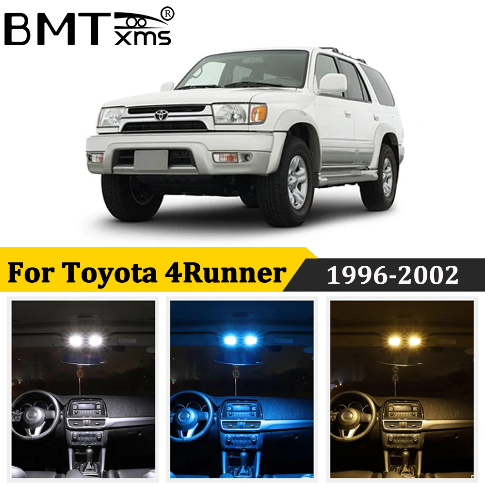 BMTxms 13Pcs Canbus Toyota 4Runner 3 III N180 4WD 1996-2002 Auto LED salona Apgaismojuma Licences numura zīmes Lukturi, Auto Piederumi