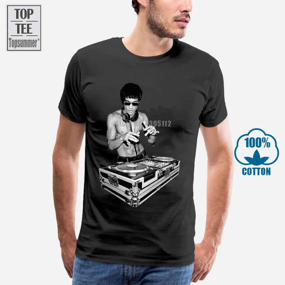 Bruce Lee T-Krekli Lielajam T-Krekls Vasaras Vīriešiem Balts Tops Vasaras Vīriešu T-Krekls Kokvilnas T-Krekli Hip Hop T Krekls Melns T A0042