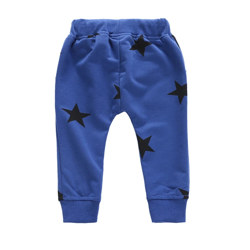 Bērnu Apģērbu Rudens Toddler Zēnu Apģērbu Komplekts pelēkā vārna+Bikses 2gab Apģērbs Star Print Bērniem Drēbes, Uzvalks, Zēnu Apģērbu Komplekti