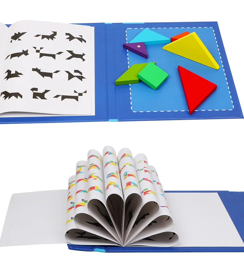 Bērnu Magnētiskā Puzle, Grāmatu, Koka Rotaļlietas, Figūras, Valdes Bērni Agri Izglītības Rotaļlietas Puzzle Radošo Magnētisko Jigsaw Dāvanu