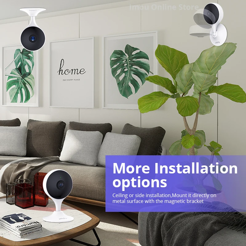 Dahua Novērošanas Kamera WiFi 1800P Imou Cue 2 AI Smart Home Security, IP Cam Mini Baby Monitor Nakts Redzamības Bezvadu 360 Grādu
