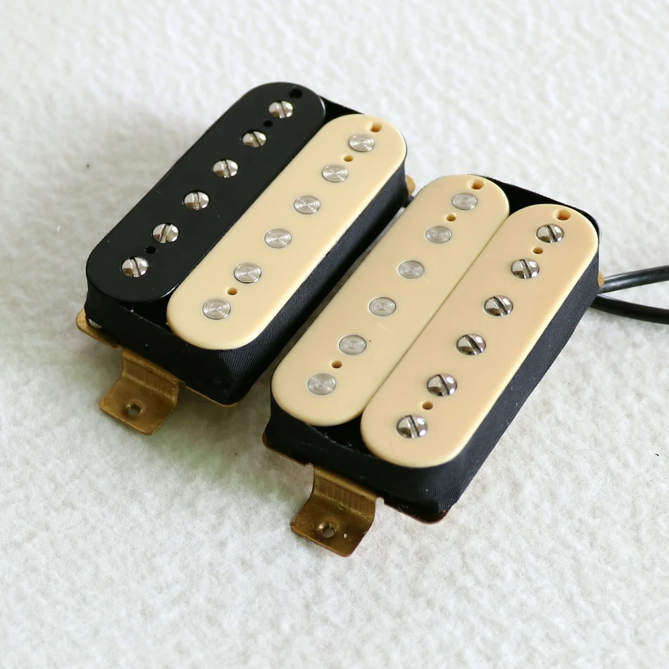 Demo Bezmaksas Piegāde Augstu Produkcijas 16K Black Alnico 5 standarta Humbucker elektriskā Ģitāra, Pickups, Ziloņkaula krāsu diy ģitāru komplekti