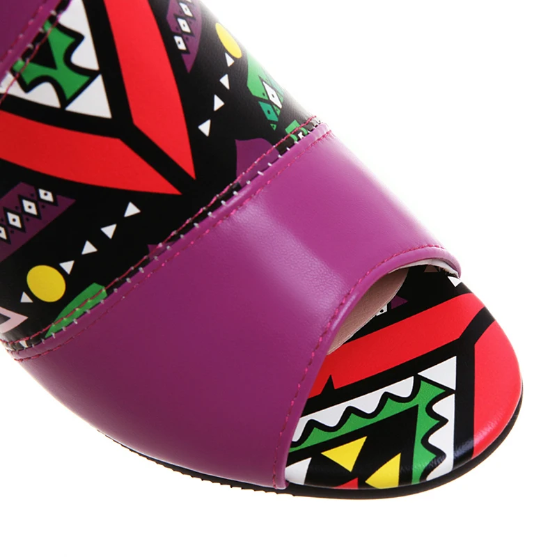 Dāmas Mode augstpapēžu kurpes Platformas Kurpes Sieviešu Gladiatoru Sandales Sieviete Drukāt Banketa Puse Vasaras Kurpes 2020. Gadam Zapatos Mujer De