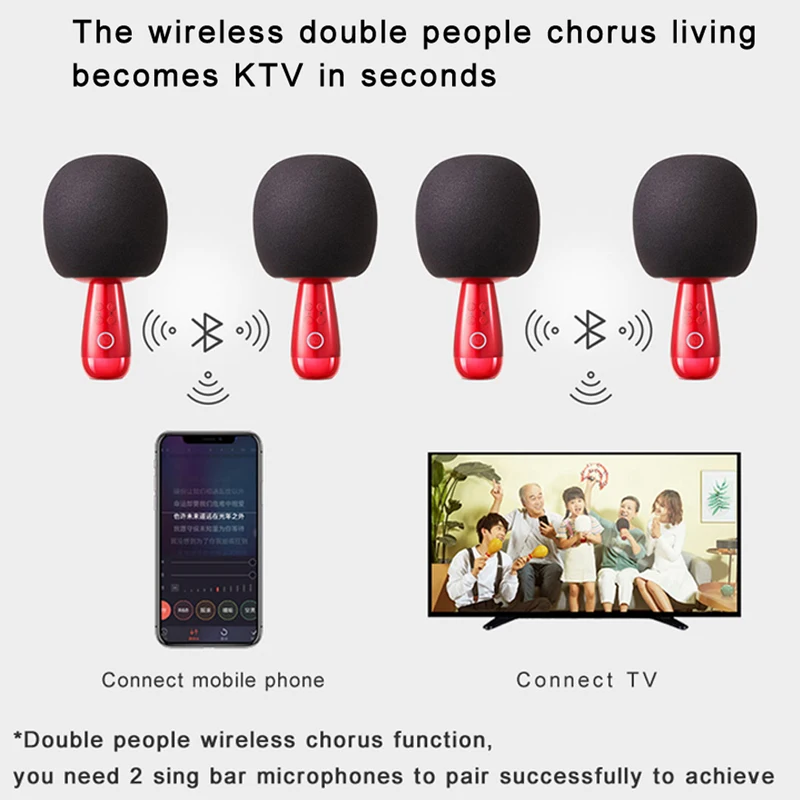 Globālo Versiju, TEĻU Changba G2 Maz Milzu Olu Bluetooth Bezvadu Integrēts Audio Mikrofons IOS Android Mobilā TV KTV YouTube