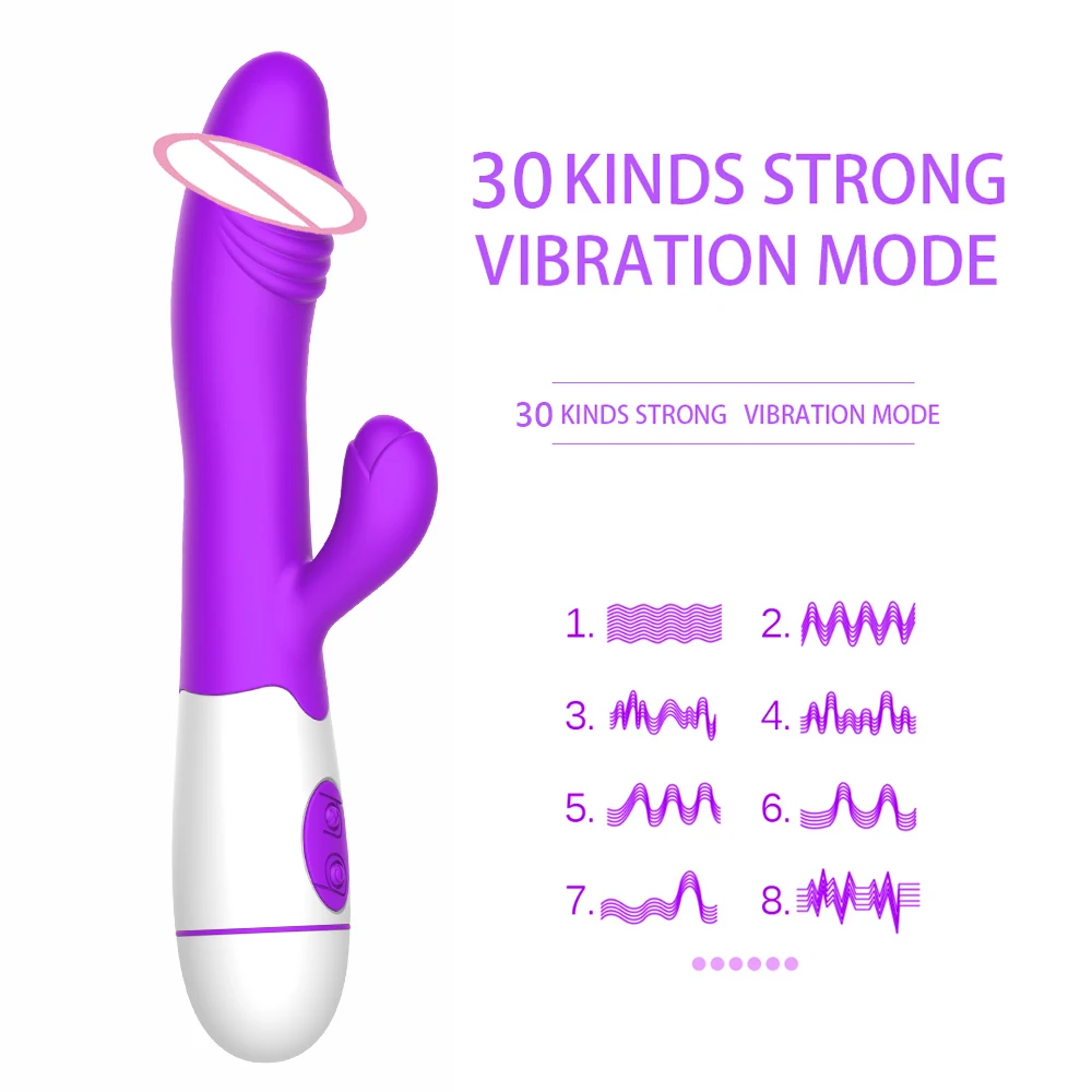 IKOKY Dildo Trušu Vibrators Maksts Klitora Stimulators Seksa Rotaļlietas, lai Sieviete Dubulta Vibrācijas Pieaugušo Produktiem G Spot Massager