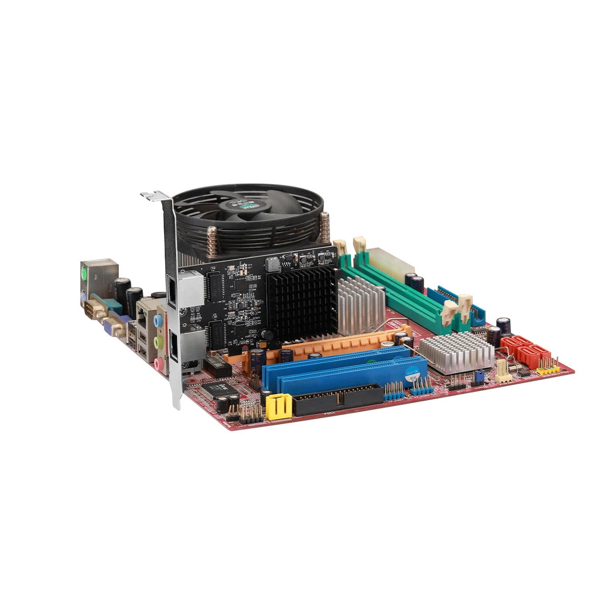 IOCREST 2.5 GBase-T Gigabit Tīkla Adapteris ar 2 Portiem 2500Mbps PCIe 2.5 gb Ethernet tīkla Karte RJ45 LAN Kontrolieris Karti