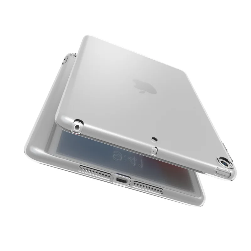 IPad 10.2 2019 2020 Gadījumā Mīksta Silikona TPU Caurspīdīgs Aizmugurējais Vāks iPad 7 8 Paaudzes Aizsardzības Skaidrs, Shell Capa