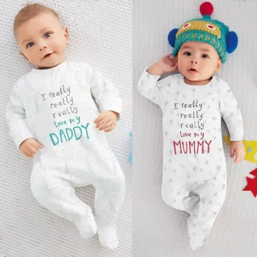 Jaundzimušo Bērnu Romper Zēns Meitene Kokvilnas Vēstules Jumpsuit Tērpiem Ziemas Pavilnu, Bērnu Apģērbu 0 Līdz 18 Mēnešiem