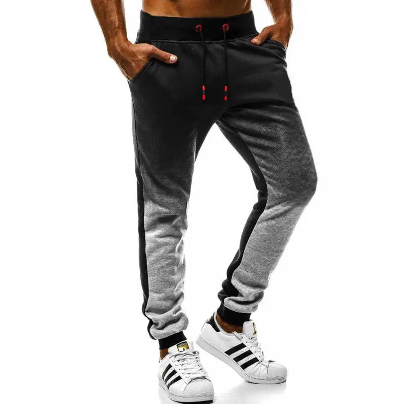 Jauns vīriešu ikdienas Slīpums treniņbikses vīriešu ziemas elastīgs viduklis zīmuli joggers bikses sporta treniņu bikses slackslong bikses