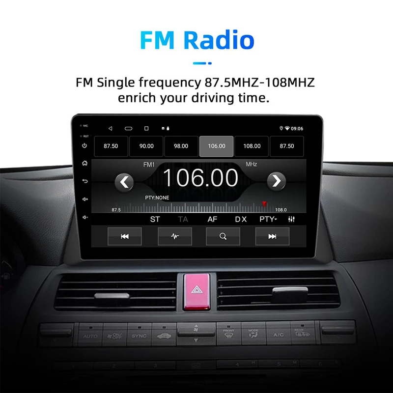 JMANCE 4G+64G Android 10.0 DSP Auto Radio Multimediju Video Atskaņotājs Honda Accord 8 2008 - 2012 Navigācijas nē 2 din Autoradio