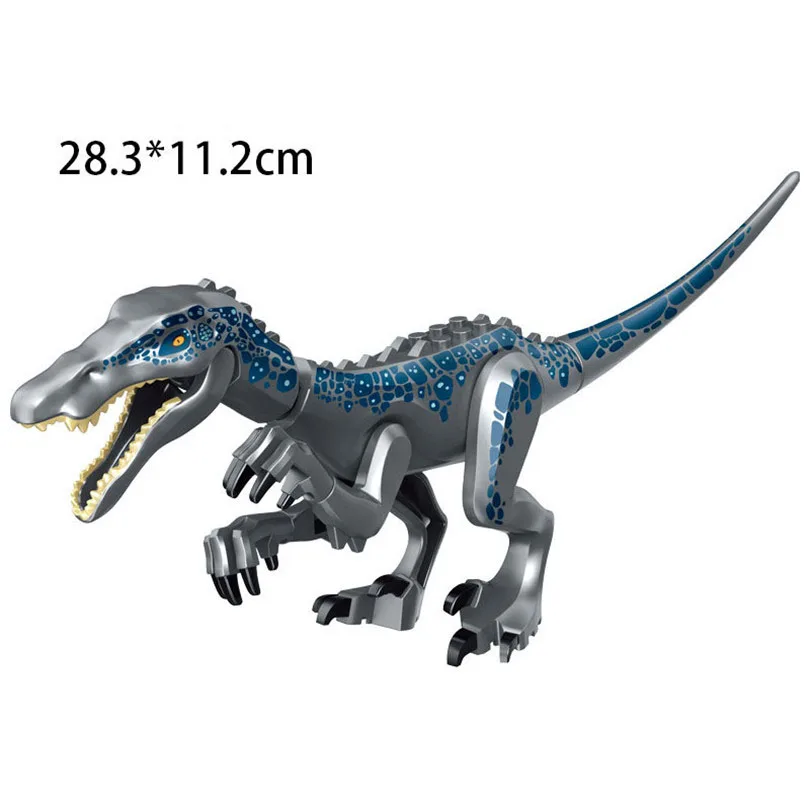 Jurassic Park World T-Rex Dinozaura Celtniecības Bloki Modelis Komplekti Darbības Rādītāji Ķieģeļi Rotaļlietas Zēns Bērniem Raptor Pterosaur Grupu