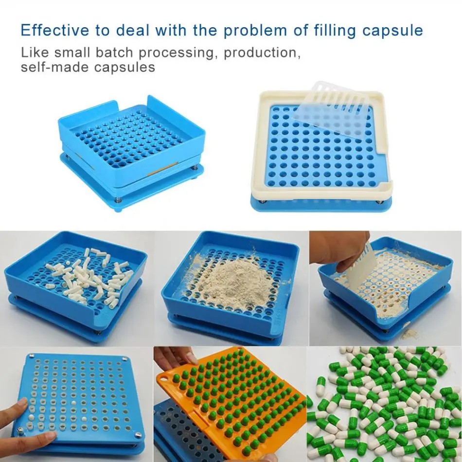 Kapsula apdares plāksnes 100 Caurumi Rokasgrāmata Kapsulu Iepildīšanas Mašīnas #0 Farmācijas Kapsulas Maker DIY Medicīnā Zāļu tabletes, pulveris