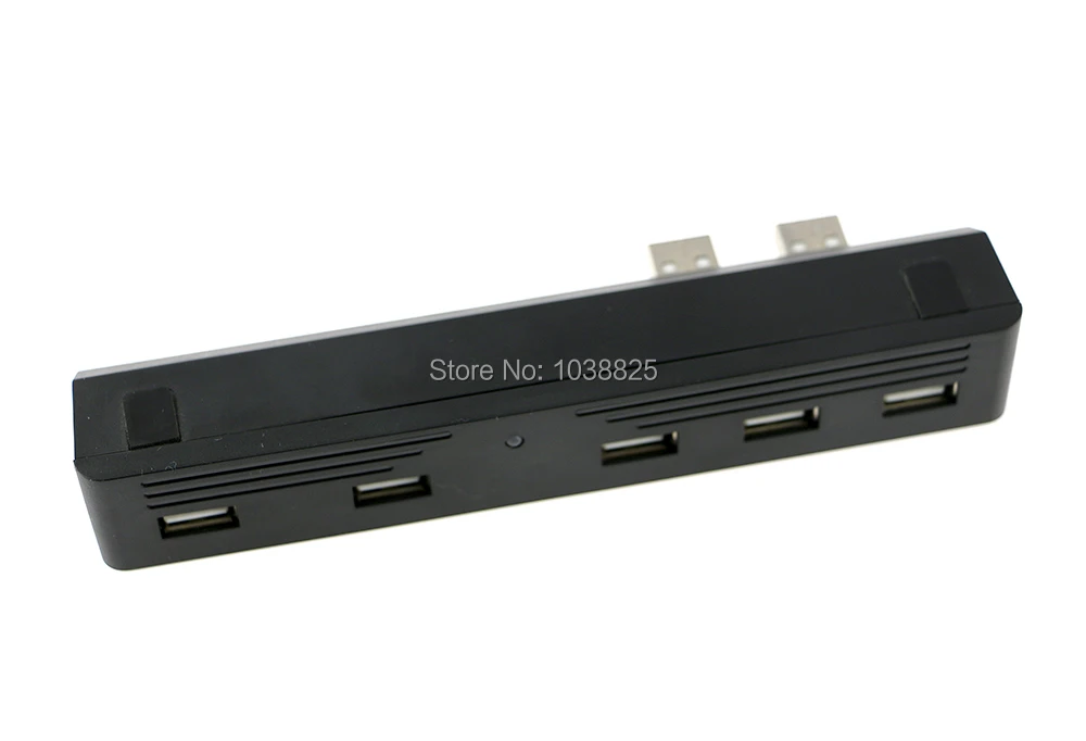 Karstā jauns 5 PORT USB Hub Playstation PS3 Slim 2.0 High Speed Adapteri