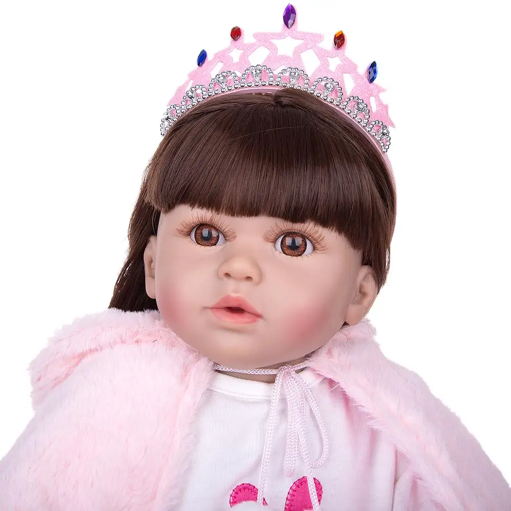 KEIUMI 23 Collu Full Silikona Atdzimis Ķermeņa Lelle Reāli Fantāzija Princese Jaundzimušo Lelle Bērniem, Dzimšanas diena Dāvanas, Rotaļlietas Meitenēm Playmate