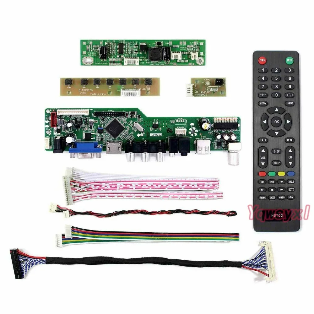 Kontrolieris Valdes Komplekts LTM230HL08 TV+HDMI+VGA+AV+USB LCD LED ekrānu Vadītāja Valdes
