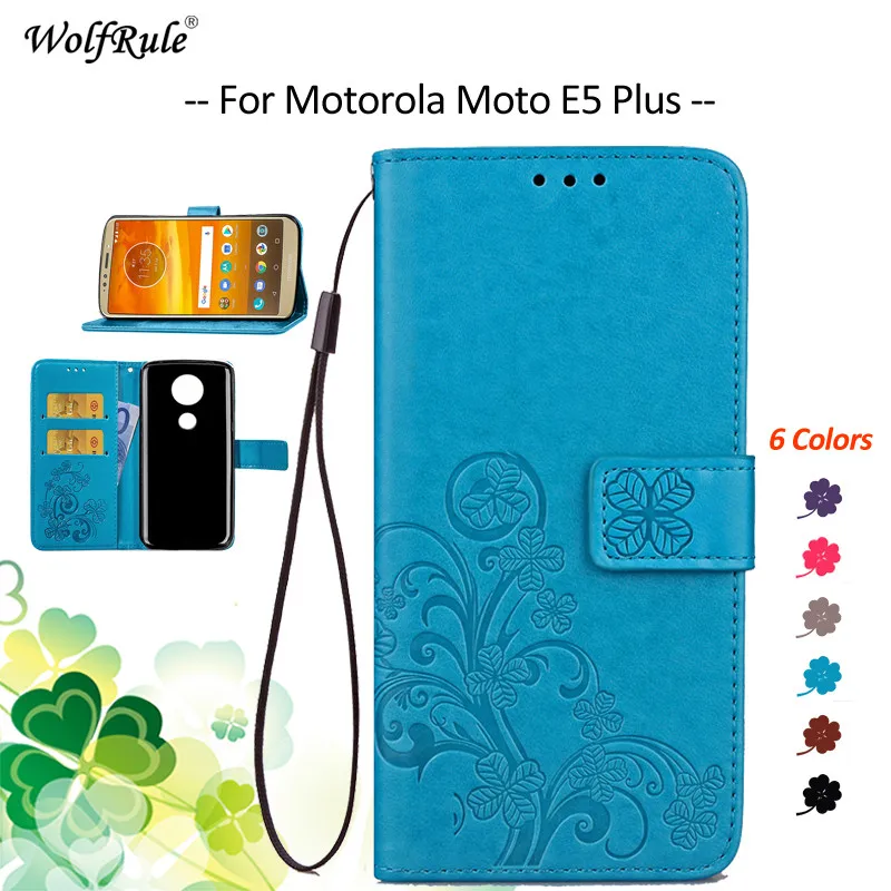 Lai Segtu Motorola Moto E5 Plus Gadījumā Flip PU Maku, Telefonu Gadījumā, Par Motorola Moto E5 Plus Vāks Moto E Plus (5th Gen.) 6