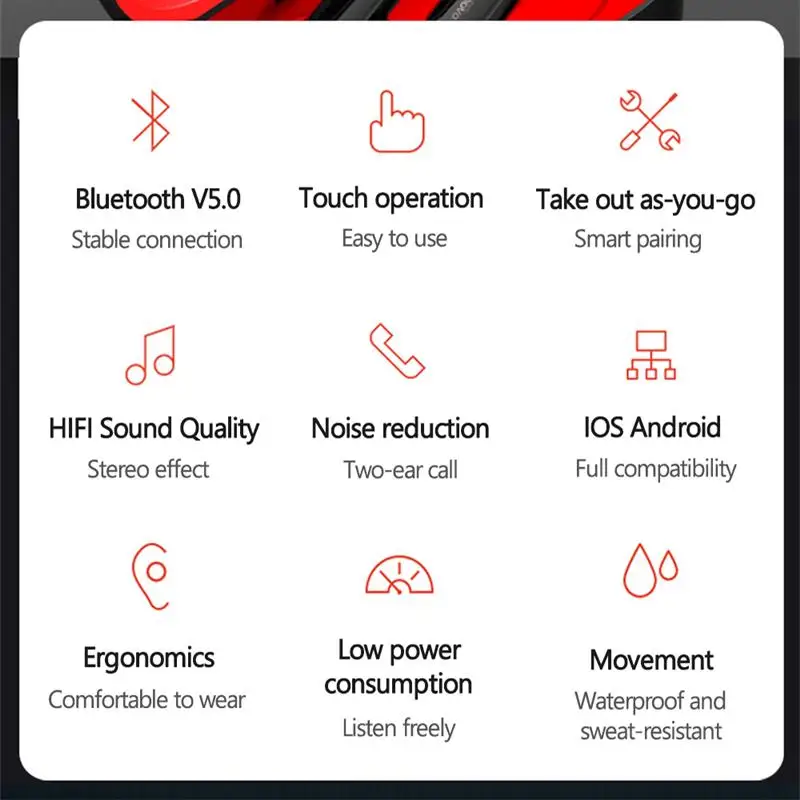 Lenovo Jaunu Bluetooth 5.0 Austiņas Bezvadu Austiņas Ar Mikrofonu, Sporta Ūdensizturīgs Austiņas Lādēšanas Rūtiņu Android vai IOS