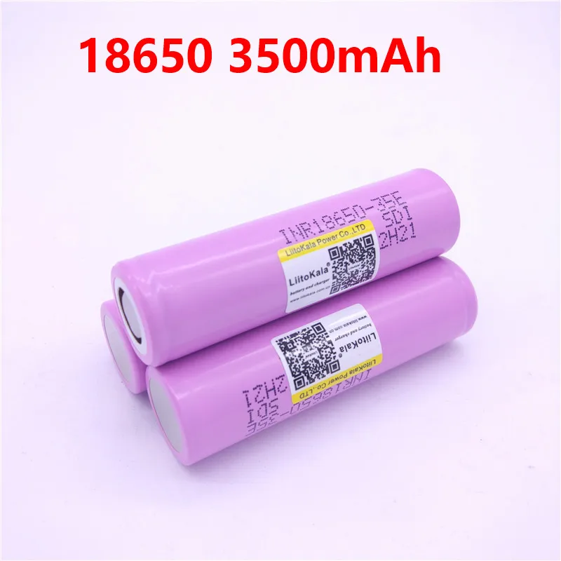 Liitokala 18650 3500mAh akumulatora 13A gāzizlādes INR18650-35E 18650 akumulatoru Li-ion 3.7 v rechargable Battery