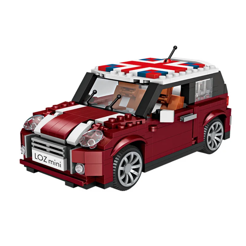 LOZ Tehnika Mini Bloki Transportlīdzekļa Automašīnas Modeli, Celtniecības Bloki Sacīkšu Automašīnu Tirdzniecība, saldējums Hotdog Kravas automašīnu Ķieģeļi Izglītības rotaļlietas, Dāvanas