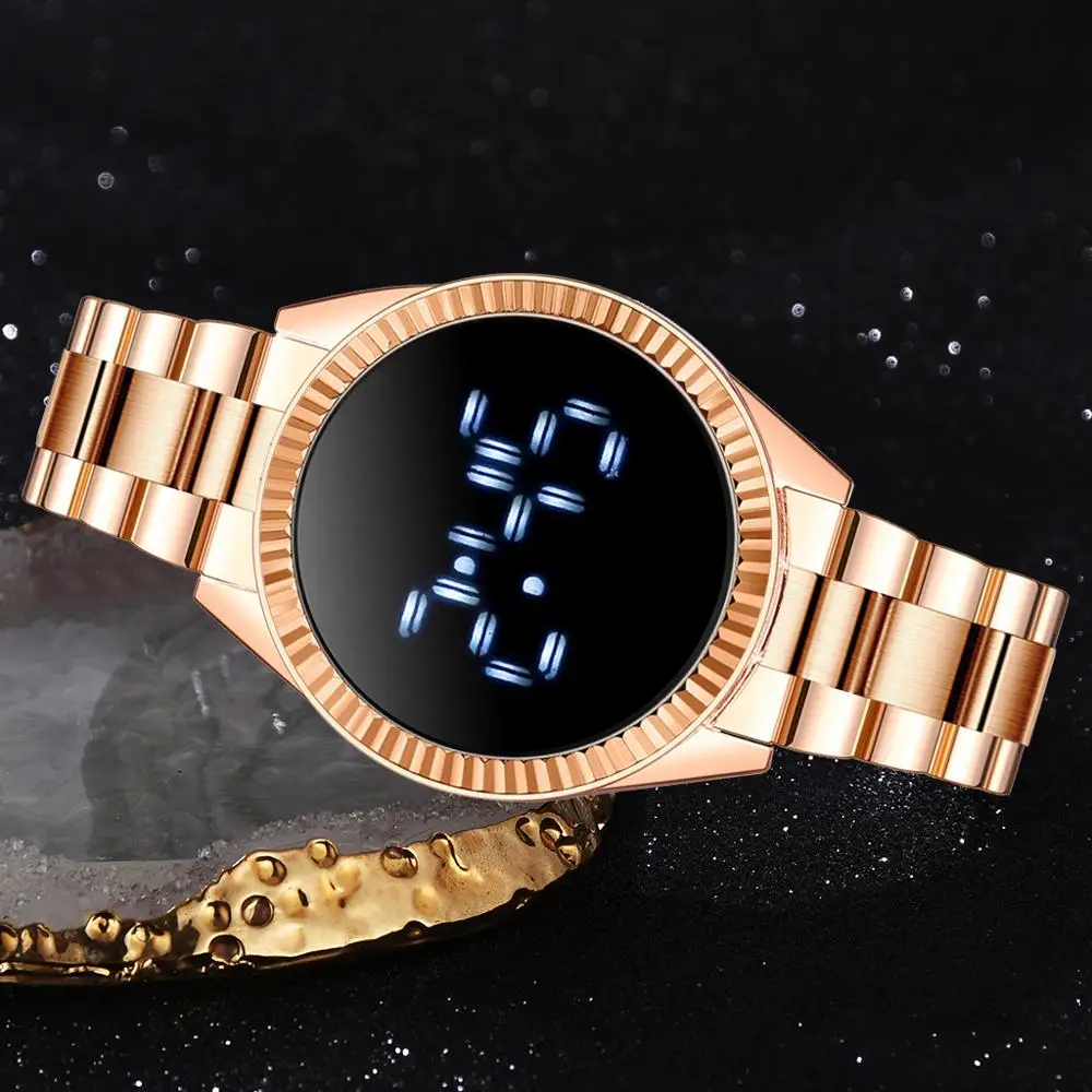 Luksusa Sievietes Sakausējuma Joslā, Led Pulksteņi Modes Ldies Dimanta Digitālo Rokas Pulksteņi Elegants Feamle Elektroniskie Pulksteņi Reloj Mujer