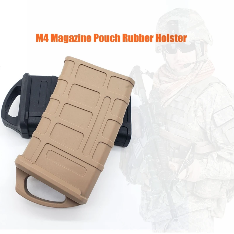 M4 Gumijas Magazine Maisiņš Taktiskās M16 5.56 Ūdens Pistoli Piederumi Medību Gumijas Mag Kaste