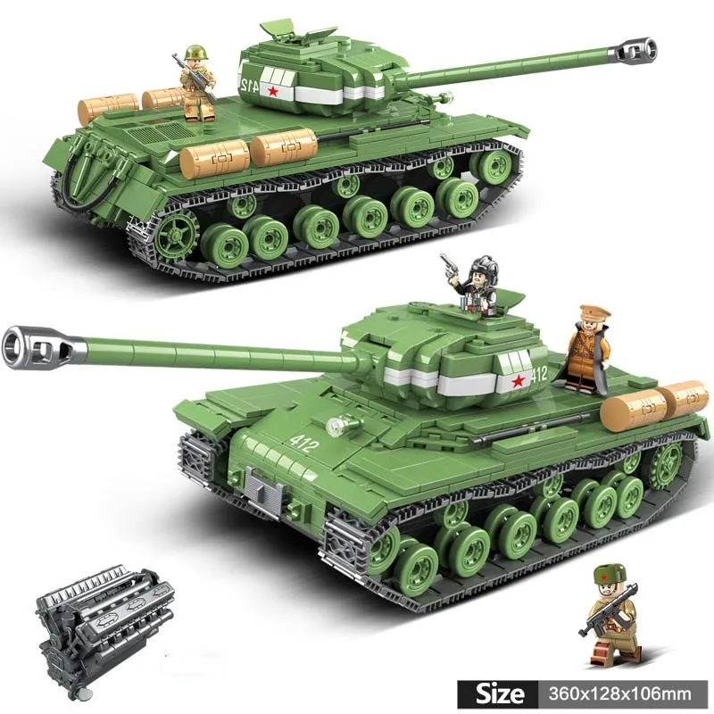 Militārās sērija pasaules kara, IR-M2 Tanks Tiger 131 KV-2 Smagie Panzer Panzerkampfwagen IV Tvertnes modelis Bērniem Ziemassvētku Dāvanas