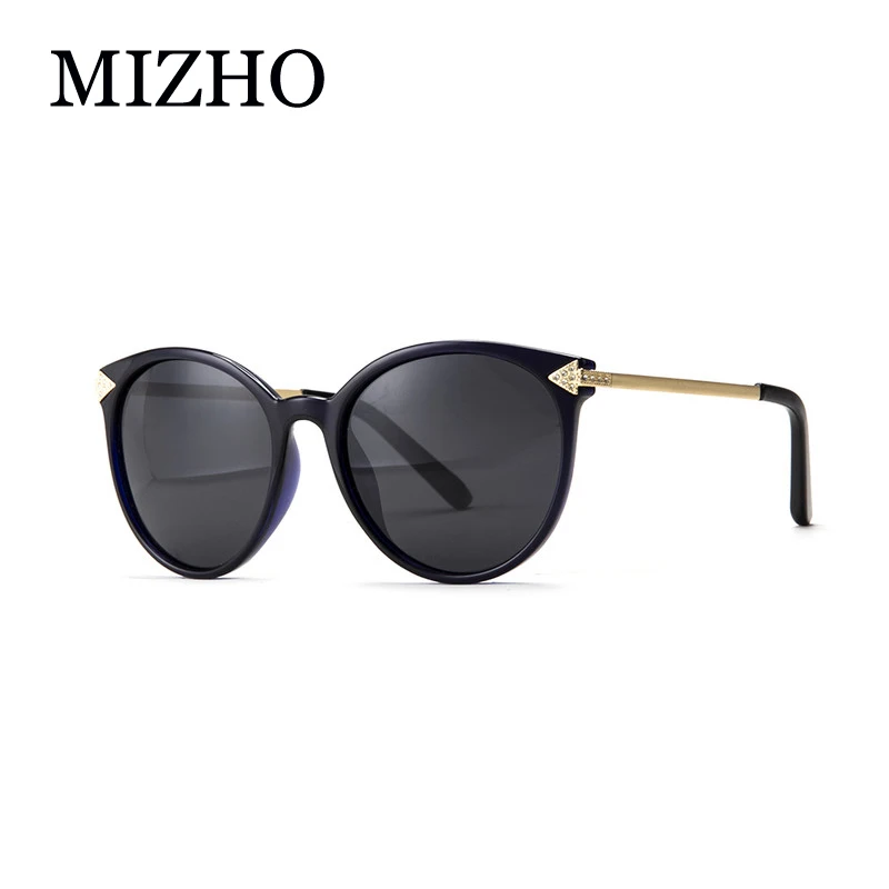 MIZHO Zīmola Mākslīgo Kristālu Rotājumu Modes Nelielu Kaķu acu Saulesbrilles Sieviešu Polarizētās UV400 Dizainers Luksusa Augstas Kvalitātes 2019