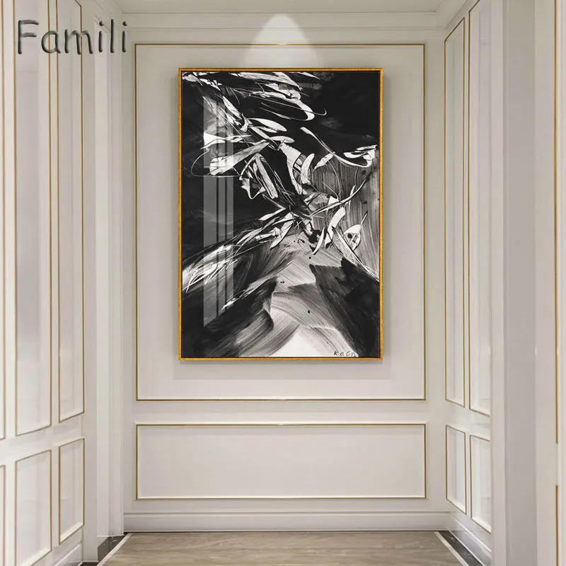 Modernā Stilā Audekls Abstraktās Glezniecības Sienas Plakātu Mākslas un Drukas Dekoratīvu Attēlu Modes Mājas Apdare