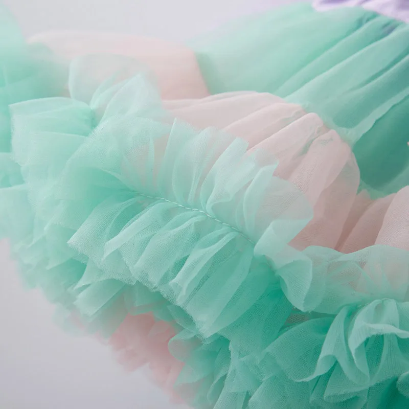 Modes Pūkains Šifona Pettiskirts tutu Baby Meiteņu Svārki, Princešu svārki deju apģērbi Puse drēbes Pilna izmēra 12M-18T