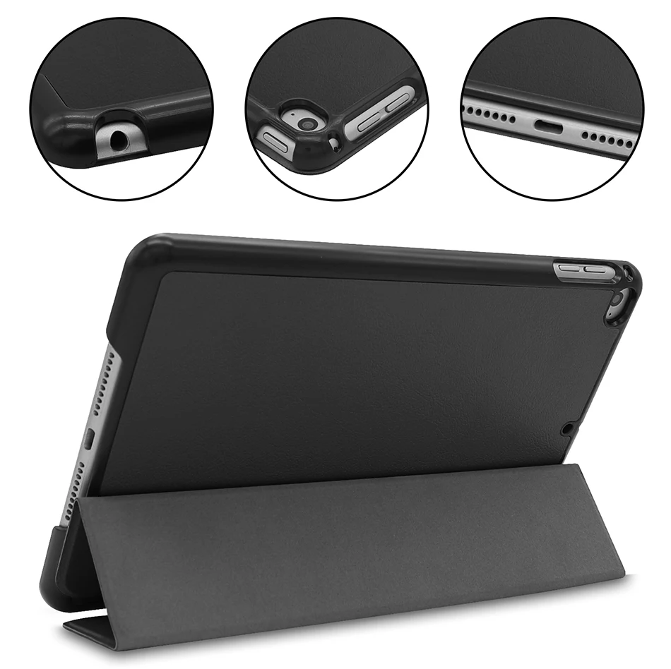 MTT Lietā Par iPad Mini 5 2019 Slim PU Leather Flip Stends Smart Cover for iPad Mini 4 7.9 collu Tablete Gadījumā a1538 a2125 a2126
