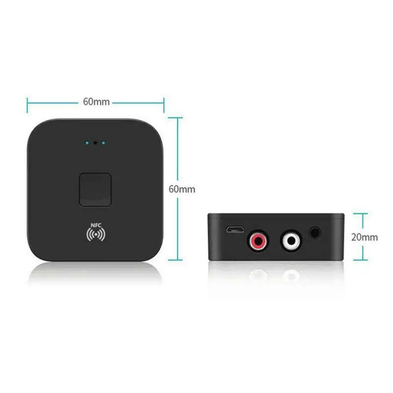 NFC Bluetooth 5.0 Uztvērējs, 3,5 mm APTX LL AUX RCA Ligzdu, Bezvadu Adapteri Auto On/OFF Auto Audio Uztvērēju, Bluetooth Mūzikas Uztvērēju