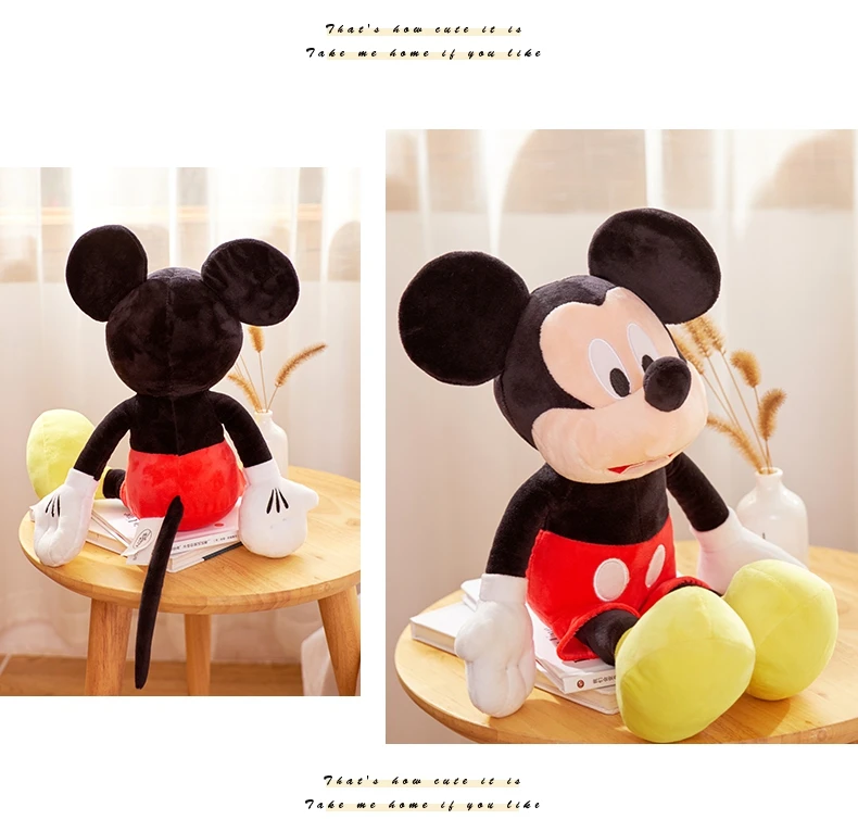 Oriģināls Disney Mickey Mouse Minnie Donald Duck Daisy Dumjš Plutons Dzīvnieku Pildījumu Plīša Rotaļlietas Lelle Dzimšanas Dienas Dāvana Bērniem Meitene