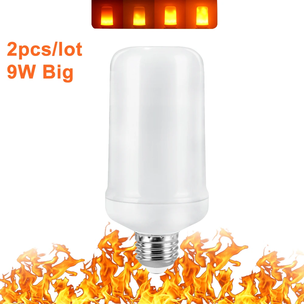 Oriģināls Rūpnīcas E27 E14 E26 LED Liesmu Efekts Spuldzes AC85-265V Uguns raustās spuldzes mājas dekori lampas ampoule led 5W 7W 9W