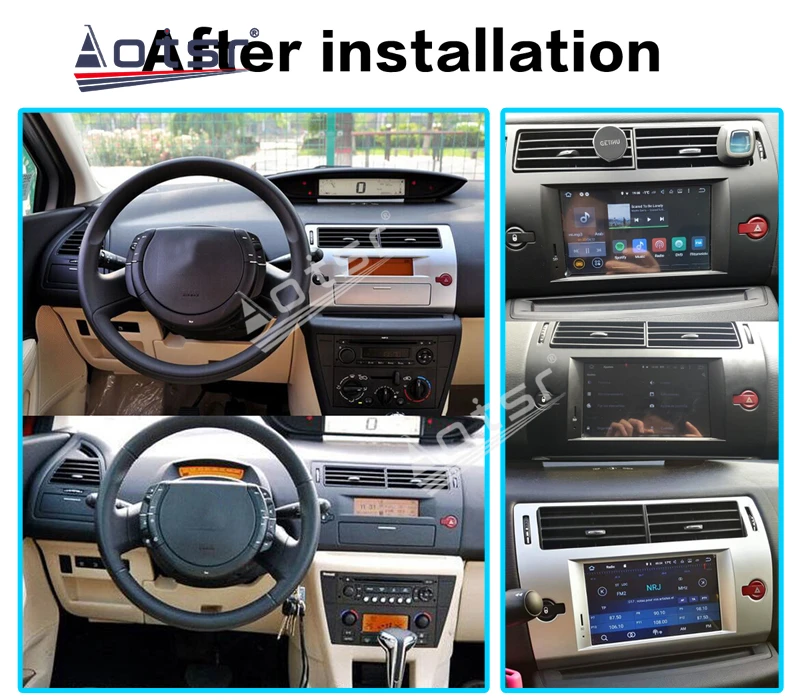 Par Citroen C4 Quatre Triumfs 2004-2012 Auto GPS Navigācija Auto Stereo Audio Head Unit ISP Android 10.0 64GB Multimediju Atskaņotājs