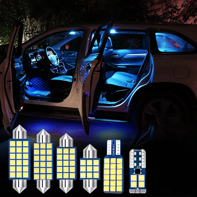 Par Saab 9-3 93 2003-2012 2013 13pcs Auto LED Spuldzes Interjera Dome galda Lampas Bagāžnieka Gaismas numura zīmju Apgaismojuma Piederumi