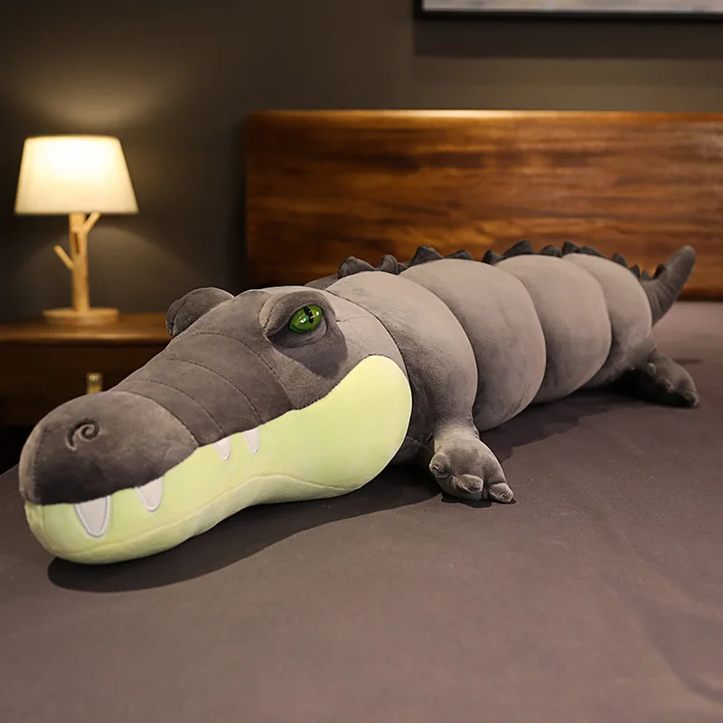 Pildījumu Dzīvnieku Reālajā Dzīvē Aligators Plīša Rotaļlieta Simulācijas Krokodils Lelles Kawaii Ceative Spilvens Bērniem Xmas Dāvanas