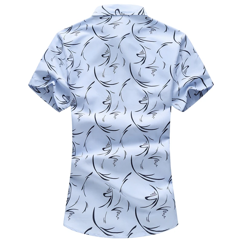 Plus Izmēra 5XL 6XL 7XL 2020. gada Vasarā Jaunu Vīriešu Krekls Gadījuma Drukāt Īsām Piedurknēm Krekls Havaju Krekls Zīmolu Vīriešu Apģērbi
