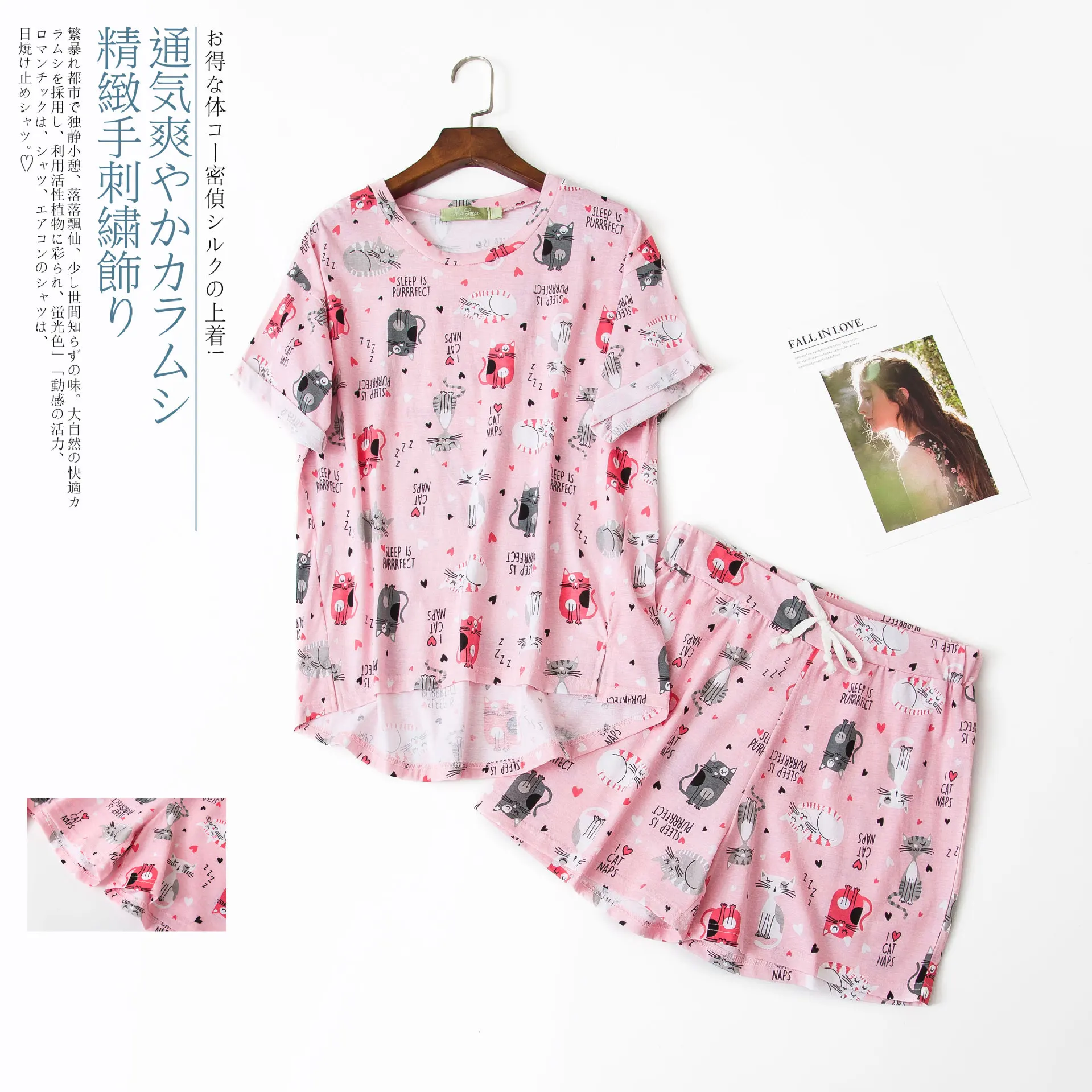 Plus lieluma vasaras Gudrs bikses, pidžamas komplekti, sievietes kokvilnas karikatūra dāmas pidžamas gadījuma šorti sleepwear sieviešu pijamas