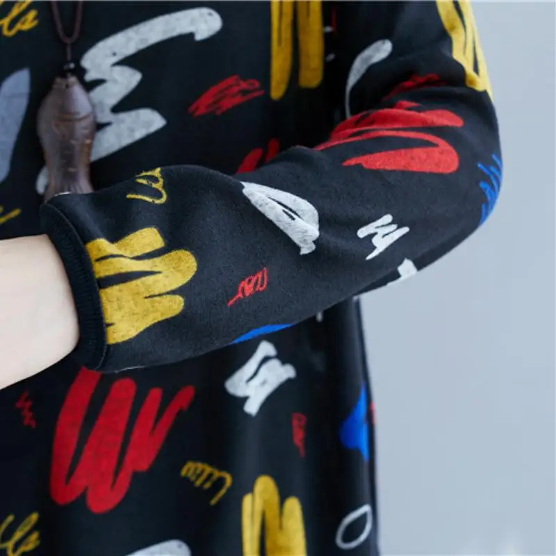 Plus Lieluma Zaudēt Svītrainām Hoodies Kokvilnas Sporta Krekls Sievietēm Drukāt Korejas Streetwear Trikotāžas Ziedu Pelēkā Vārna Gadījuma Kpop Topi 2019