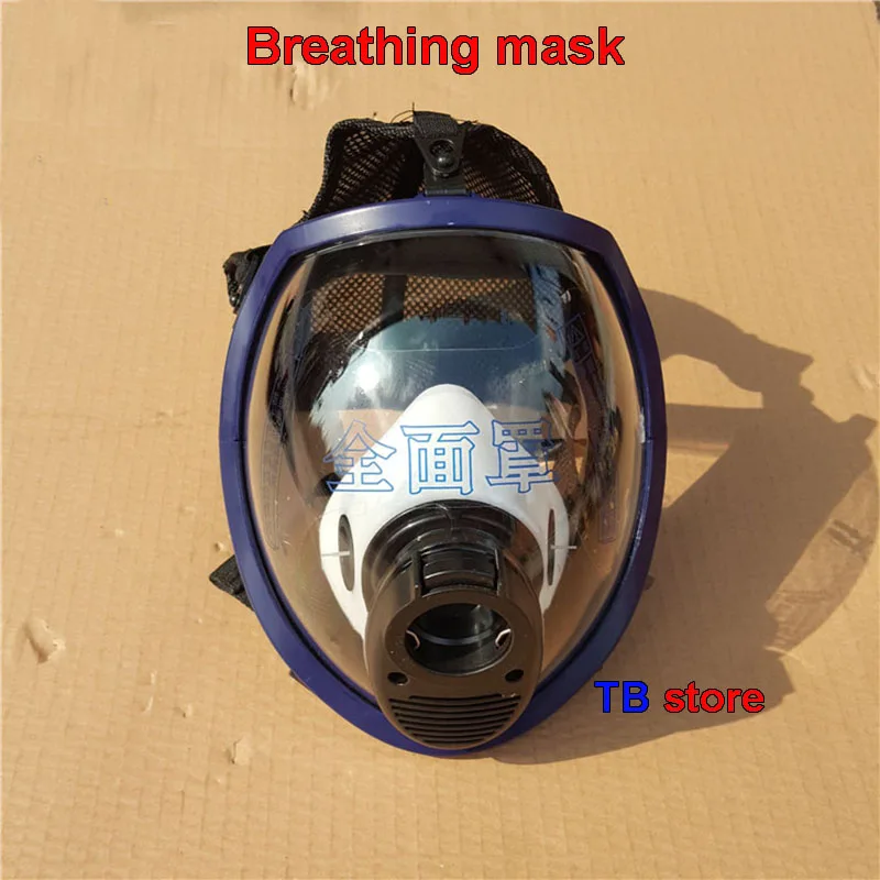 Pozitīva spiediena gaisa elpošanas aparāti ar masku un RHZK6.8 / 30mpa gaisa padeves vārstu Pozitīva spiediena uguns maska Gāzes padeves vārsts,