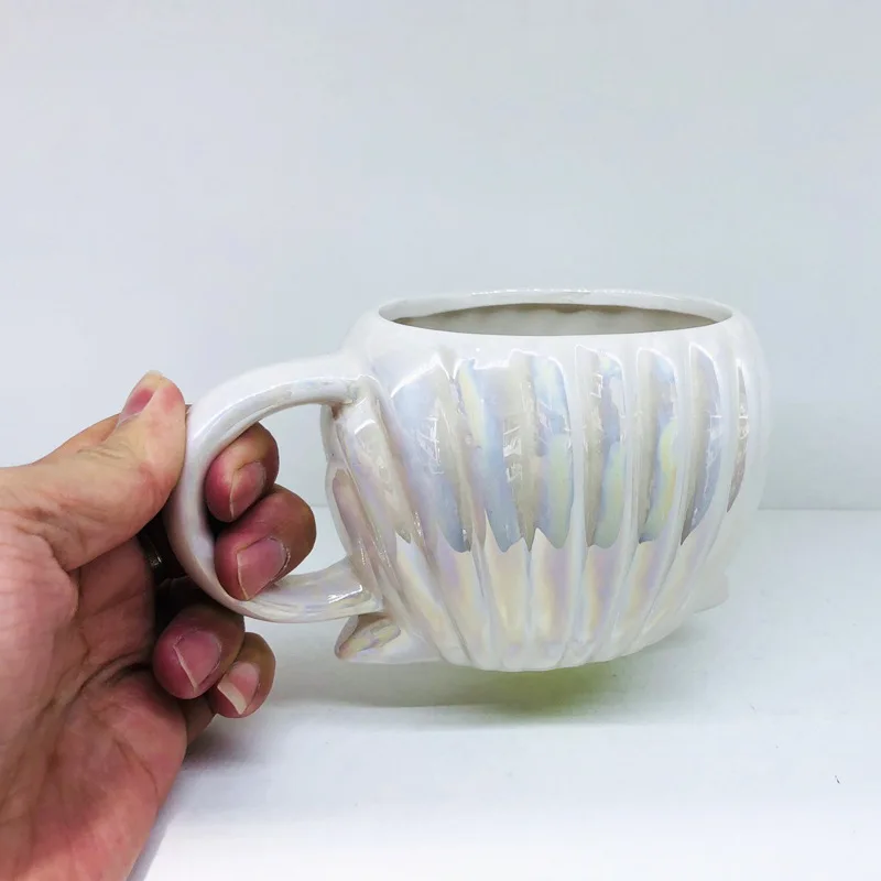 Radošā Kafijas Tasi Shell Keramikas Krūze Vienkāršu Radošu Kopumu Kafijas Tasi Tējas Tase Daudzfunkcionāls Piena Brokastis Kausa Mājas Emaljas Krūze