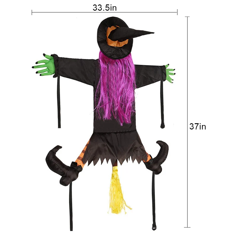 Ragana Ietriecās Kokā Halloween Dekorēšanai Tērpu Aksesuārus, Āra Kokā Karājas Rotājumu Mājas Puse Dekori Halloween