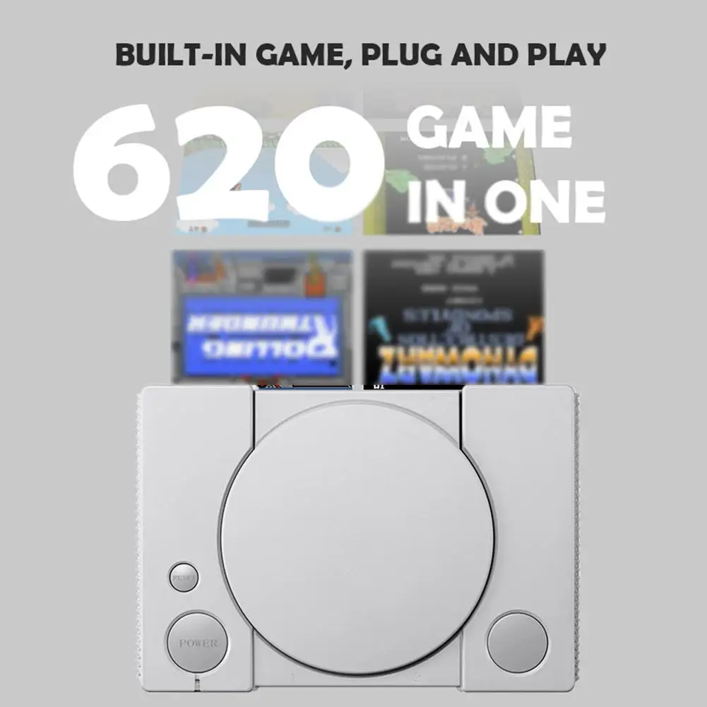 Retro Spēļu Konsoli Dubultā Spēlētājiem 8 Bitu Spēles Kontrolieris Iebūvēts 620 Spēle