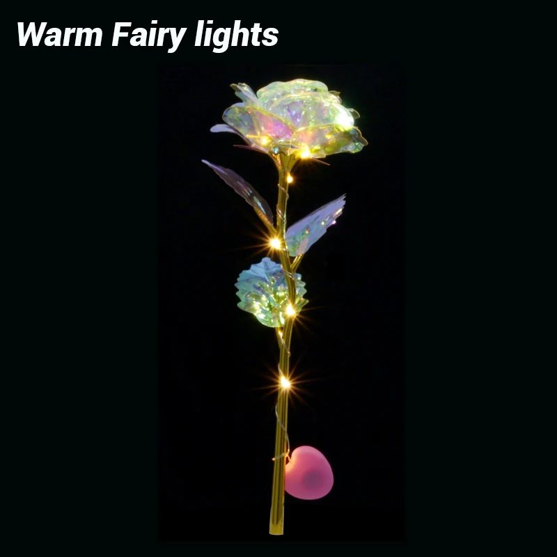 Romantiska Krāsains LED Pasaku Rožu Mākslīgā Galaxy Rožu Ziedi Meiteni, Draugu Valentīna Diena Dāvanu Kāzu Puse, Mājas Dekoru