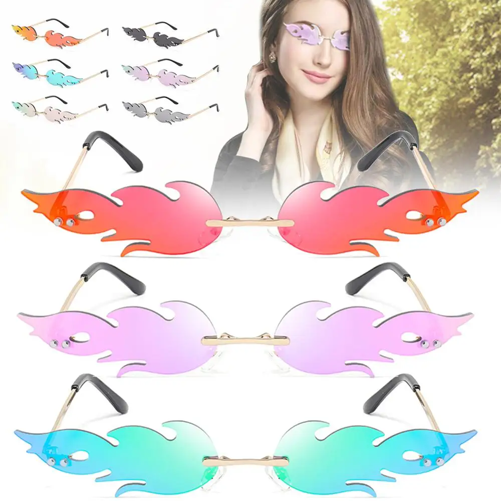 Saulesbrilles Uguns Liesmas Saulesbrilles Streetwear Auto Vadītāja Brilles Trending Šauru Modes UV 400 Briļļu